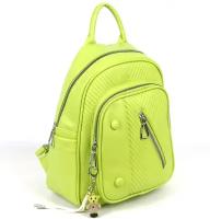 Женский рюкзак из эко кожи 0968 Светло-Зеленый