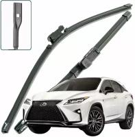 Дворники Lexus RX200t (4) AL20 / Лексус РХ200т АЛ20 2015 / 2016 / 2017 Щетки стеклоочистителя бескаркасные 650мм-530мм к-т 2шт