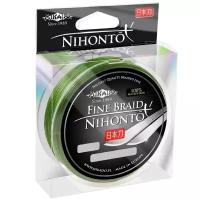 Плетеный шнур Mikado NIHONTO FINE BRAID 0,18 green (150 м) - 14.40 кг. Z19G-018