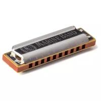 Губная гармошка Hohner Marine Band 1896/20 (M1896106X) A, коричневый/серебристый