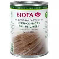 Масло Biofa цветное для интерьера 8500, бесцветный, 1 л, 1 шт