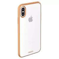 Накладка Deppa Gel Plus Case для iPhone X/Xs золотая матовая (арт.85337)