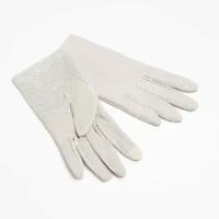 Перчатки Minaku, размер 24, бежевый, серый
