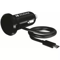 Устройство зарядное автомобильное “KODAK”Quick Charge 3.0(12-24В/ 5В/3,0A (15Вт) кабель,2м
