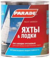 Лак алкидно-уретановый parade l20 яхтный 0,75л полуматовый, арт.l20пм750