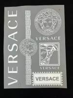 Термотрансфер Tite, термонаклейка на одежду VERSACE, Версаче медуза (бренд белый), размеры 15х21 см