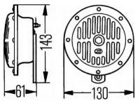 Звуковой сигнал Hella 3CA 004 811-011