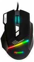 Мышь игровая компьютерная проводная FUSION оптическая, 7 вариантов подсветки, 6 режимов разрешения