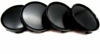 Колпачки, заглушки на литые диски Techline, Ijitsu, Vossen 60/56/10 мм универсальные черные, комплект 4 шт