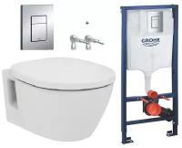 Комплект Инсталляция Grohe 38772001+ подвесной унитаз Connect