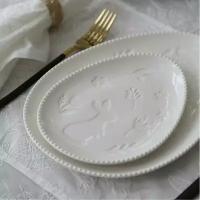Тарелка закусочная "Funny Bunny" фарфоровая 19 см, тарелка с кроликом, пасхальная тарелка