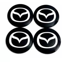 Наклейки на колесные диски Мазда / Наклейки на колесо / Наклейка на колпак / Mazda / D-56 mm