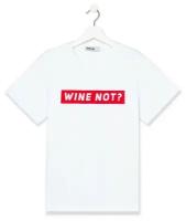 Футболка женская KAFTAN "WINE NOT", белый, р-р 48-50