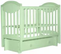 Детская кровать Лель АБ 23.3 маятниковая продольная (светло-зеленый)