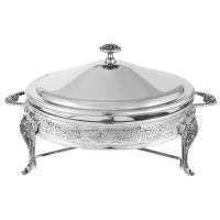 Блюдо с подогревом Британи, круглое с крышкой (Regent Silverware)