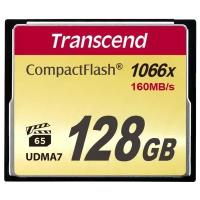 Карта памяти 128 ГБ CompactFlash (CF) Transcend CompactFlash X1000 (TS128GCF1000) 1 шт