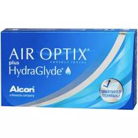Контактные линзы Air Optix (Alcon) Plus HydraGlyde, 3 шт., R 8,6, D +8