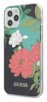 Чехол CG Mobile Guess PC/TPU Flower Hard Shiny N.1 для iPhone 12/12 Pro