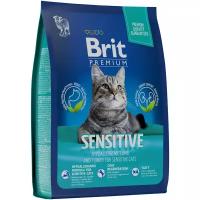 Brit Premium Cat Sensitive для взрослых кошек с чувствительным пищеварением Ягненок, 400 г