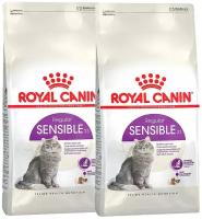 ROYAL CANIN SENSIBLE 33 для взрослых кошек при аллергии (0,4 + 0,4 кг)