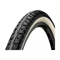 Велопокрышка Continental Ride Tour 28" x 1.3/8" x 1.5/8" (37-622) черный/белый Extra Puncture Belt – 3/180 TPI – E25 полуслик