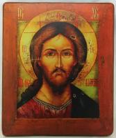 Православная Икона Господь Вседержитель (Пантократор), деревянная иконная доска, холст, ручная работа (Art.1109_3Э)