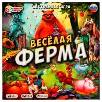 Настольная игра-ходилка Умные игры Весёлая ферма, 40 карточек 4650250565154