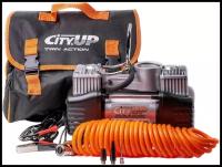 Автомобильный компрессор CityUP AC-620 Double POWER 60 л/мин. До 10 Атм. 300 Вт. Сумка в комплекте. Питание от аккумулятора