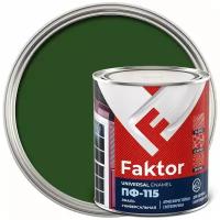 Эмаль ярославские краски FAKTOR ПФ-115 (зеленая; банка 0.8 кг) 214717