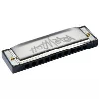 Губная гармошка Hohner Hot Metal (M57206X) F, черный/серебристый