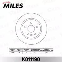 Диск тормозной задний MILES K011190