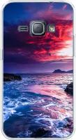 Силиконовый чехол на Samsung Galaxy J1 2016 / Самсунг Галакси Джей 1 2016 Волны 1