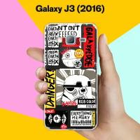 Силиконовый чехол на Samsung Galaxy J3 (2016) Набор 40 / для Самсунг Галакси Джи 3 2016