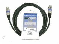 Invotone ACM1106/BK микрофонный кабель XLR мама-XLR папа 6 м