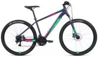 Горный велосипед Forward Apache 27,5 3.2 HD (2022) 21" Фиолетово-зеленый (180-190 см)