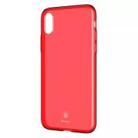 Чехол Baseus Simple Series Case для Apple iPhone X, transparent red