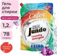 Jundo «Color» Концентрированный гель для стирки Цветного белья (78 стирок),Запасной блок, 1200 мл