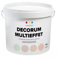 Покрытие структурное Vincent Decorum Multieffet (18кг)