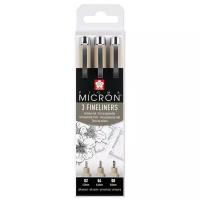 Набор капиллярных ручек Pigma Micron, 3 шт