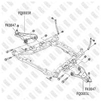 FIXAR опора шаровая НИЖ L R ПЕР RENAULT DUSTER 10- FK0847