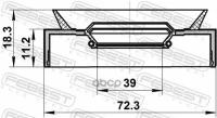 Сальник Привода 39X72.3x11.2x18.3 Febest 95Pay-40721118X Febest арт. 95PAY-40721118X