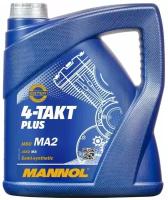 Полусинтетическое моторное масло Mannol 4-Takt Plus, 4 л