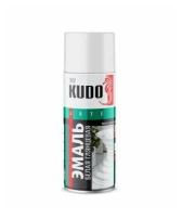Краска спрей универсальная белая глянцевая (520 мл) KUDO (KU-1001)