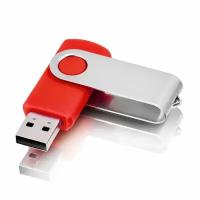 USB флешка, USB flash-накопитель, Флешка Twist, 64 Гб, красная, арт. F01 USB 3.0 10шт