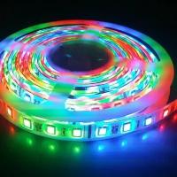 Лента светодиодная 12В 5050 60LED 5м RGB 14,4Вт IP65 600Лм LS5050-60LED-IP65-RGB-eco-5m ЭРА (1/50)