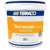 Декоративное покрытие Terraco Terracoat Sahara 2 мм, 2 мм, белый, 25 кг
