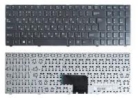 Клавиатура для ноутбука DNS Pegatron C15, U420-05 черная, с рамкой