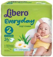 Подгузники Libero Everyday (2) Mini 3-6 кг (24 шт.) * 2 уп