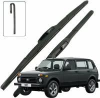 Дворники LADA Niva Legend / Лада Нива Легенд 2131 5 дв. 2021 / 2022 Щетки стеклоочистителя гибридные ОЕМ для автомобиля LYNXauto 350мм-350мм к-т 2 шт