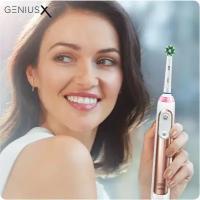 Зубная щетка электрическая Oral-B Genius X Lite Rose Gold D706.513.6 белый/розовый